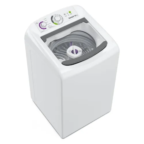 Máquina 12kg branca com painel branco