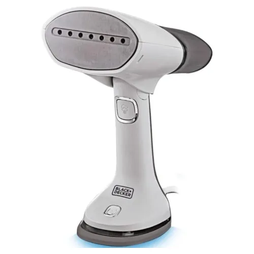 Vaporizador de roupas grande todo branco com saída de vapor grande