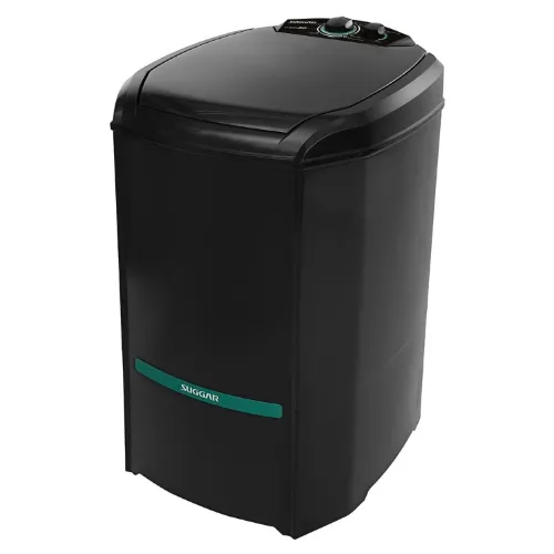 Tanquinho com laterais pretas e tampa preta