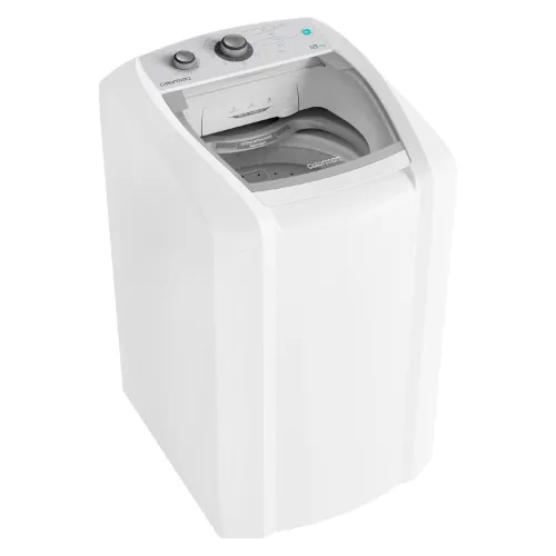 Máquina de lavar roupas 12 kg branca pequena com painel branco